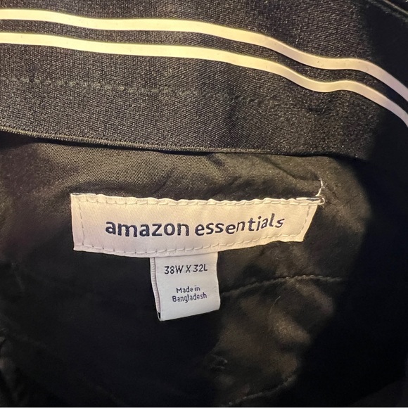 Amazon Essentials Size 38Wx32L Classic Black Dress Pants - Picture 10 of 13